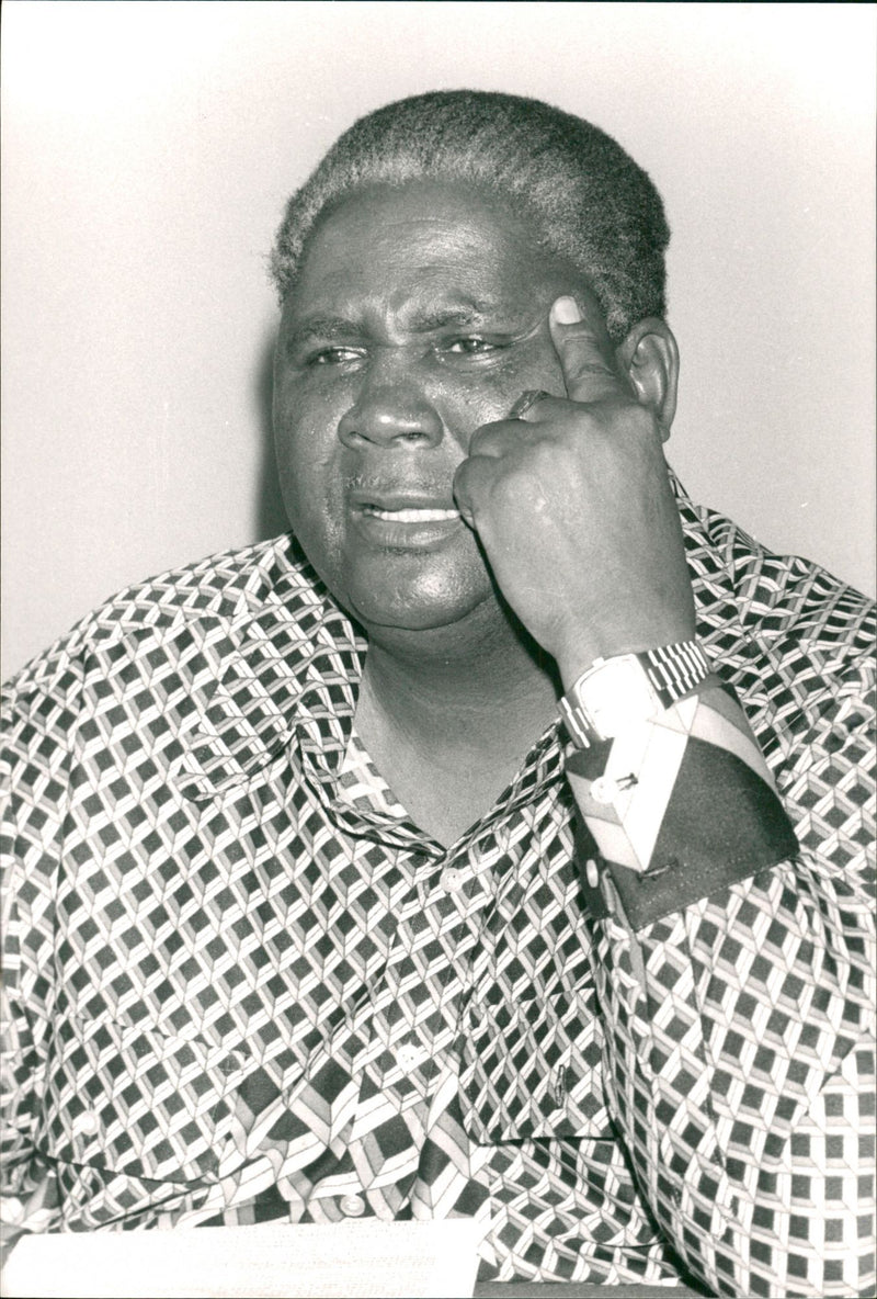 Zimbabwean politician Joshua Nkomo - Vintage Photograph