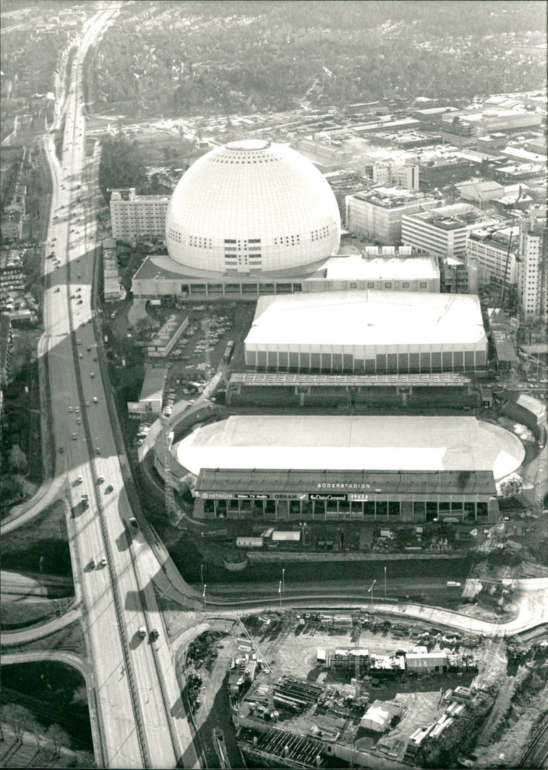 Johanneshov Globe Exteriors, Sweden - Vintage Photograph