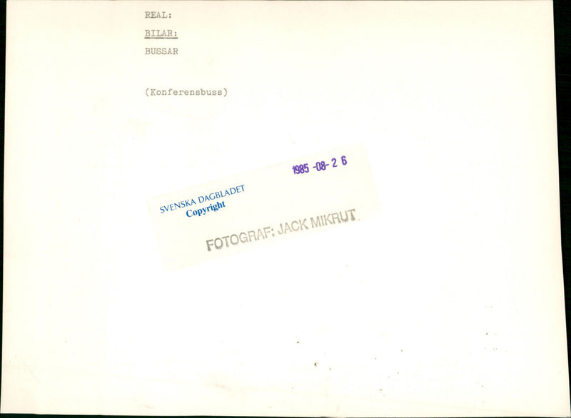 Car: Buses - Vintage Photograph