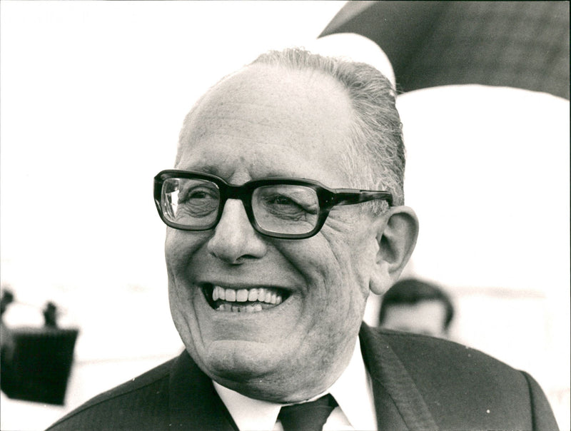 Maurice Schumann, French Politician. - Vintage Photograph