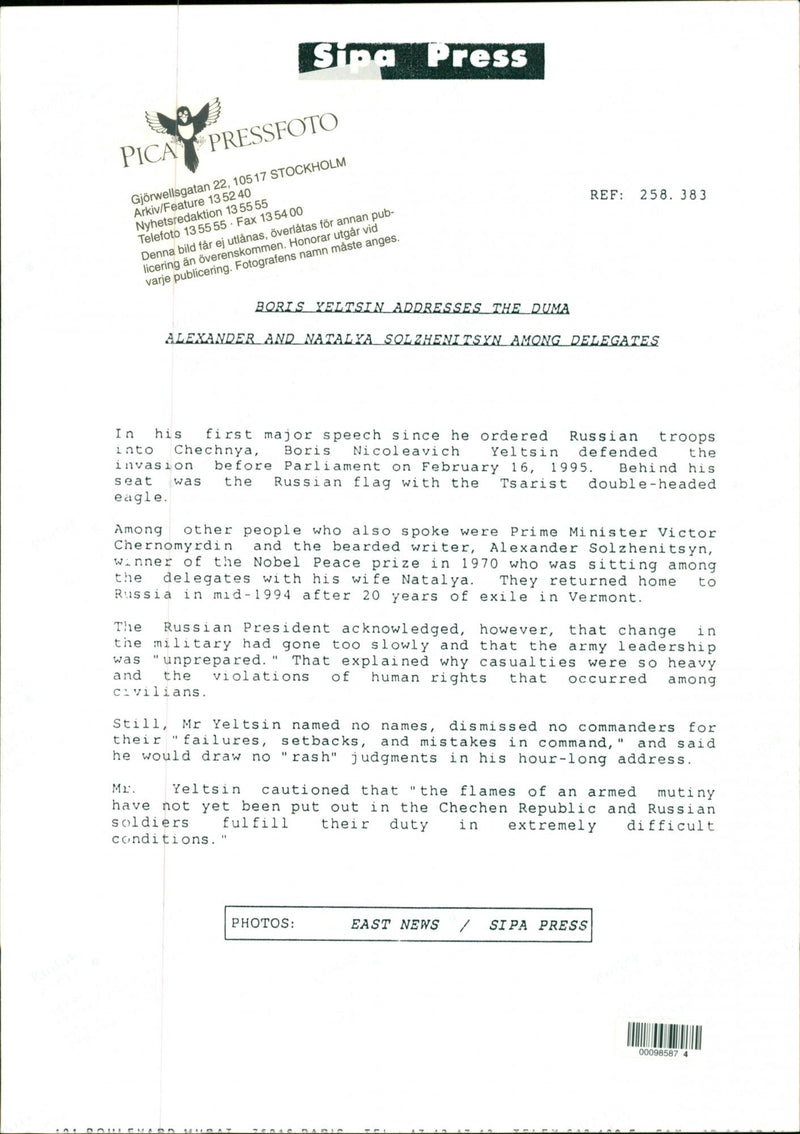 Aleksandr Solzhenitsyn - Vintage Photograph