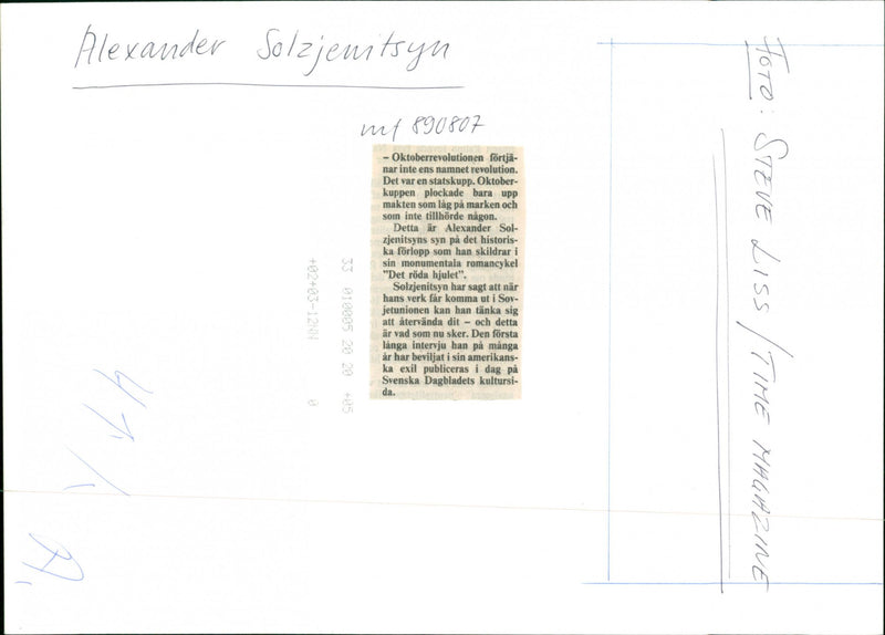 Aleksandr Solzhenitsyn - Vintage Photograph