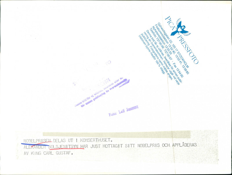 Aleksandr Solzhenitsyn - Vintage Photograph