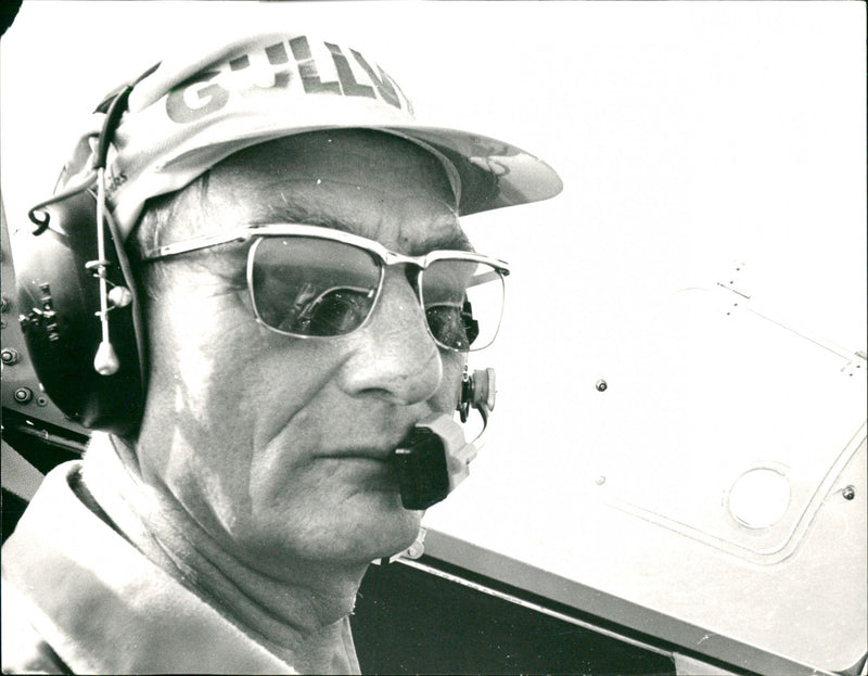 Carl Gustaf von Rosen. Fly Captain. - Vintage Photograph