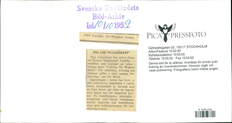 Cadillac Cars - Vintage Photograph