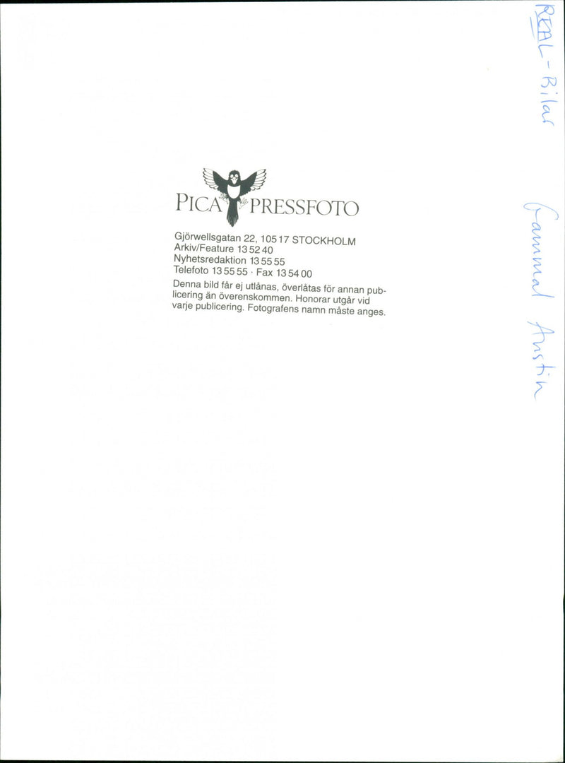 Cars: Austin: Gammal Austin - Vintage Photograph