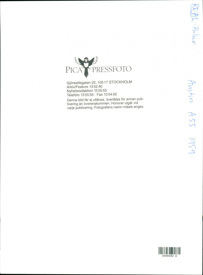 Cars: Austin A55 - Vintage Photograph