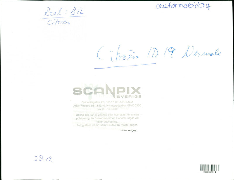 Citroën - Vintage Photograph