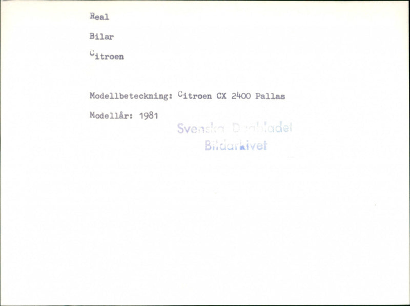 Citroën - Vintage Photograph