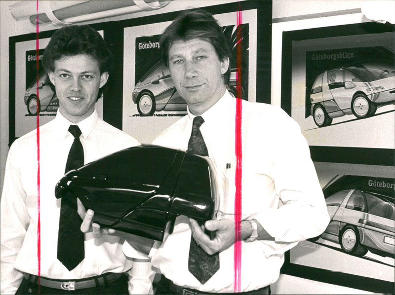 Hans Volvo Zachau and Lasse Petersson from Volvo. - Vintage Photograph