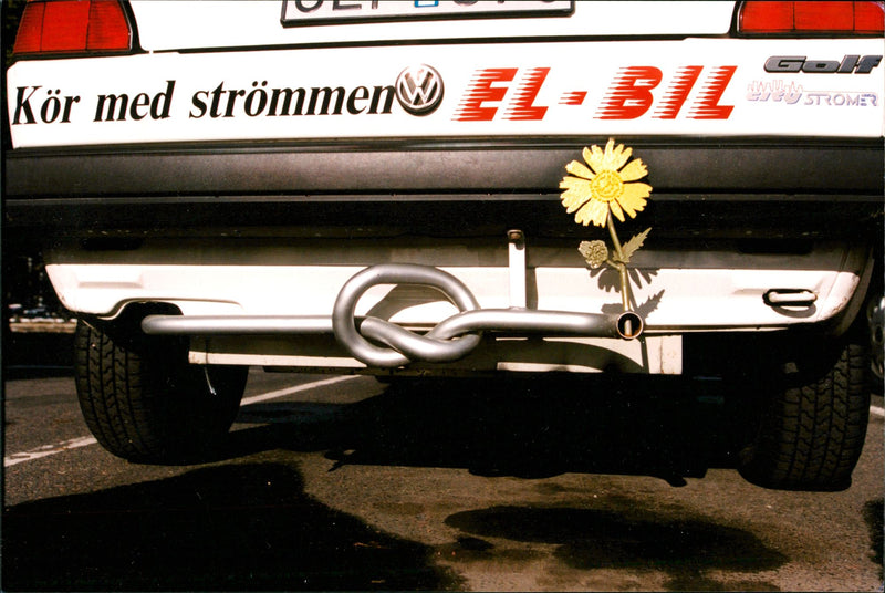 Electric Cars - Vintage Photograph