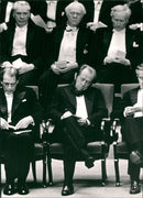 Nobel prize  is delivered to the concert house Harry Martinsson and Alexander Solsjenitsyn. - Vintage Photograph
