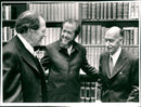 Aleksandr Solzhenitsyn, Harry Martinson and Eyvind Johnson. - Vintage Photograph