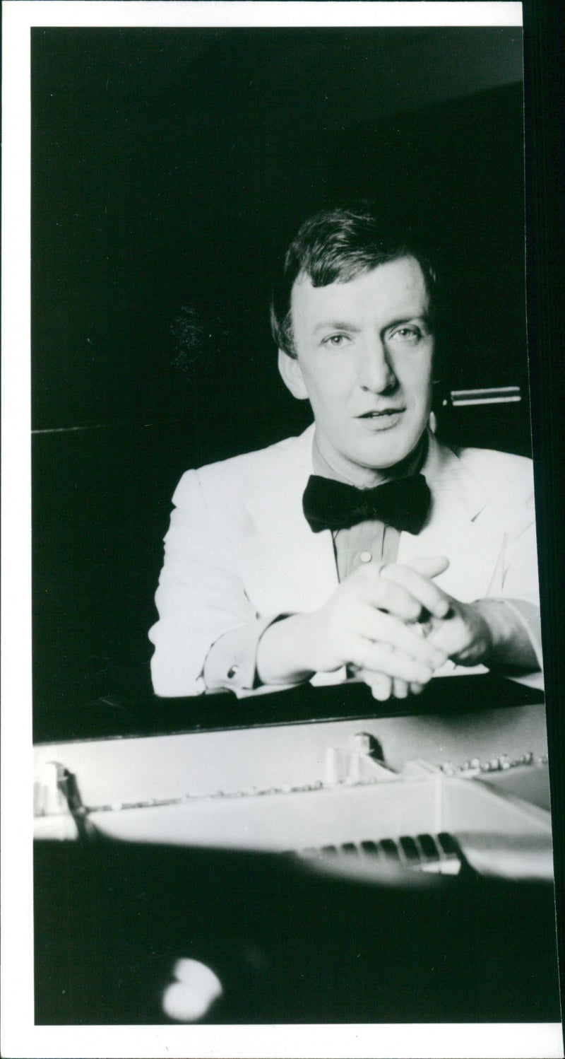 Richard Rodney Bennett, English composer and Pianist. - Vintage Photograph