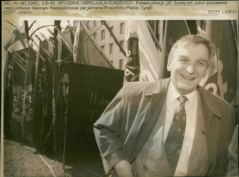 Ulf Sundqvist, politician Finland. - Vintage Photograph