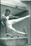 Jan Cronstedt on the horse in the SM - Vintage Photograph