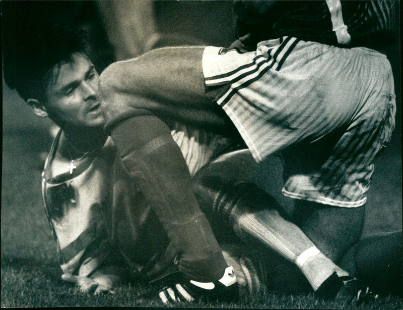 Anders Limpa, Football Player. - Vintage Photograph