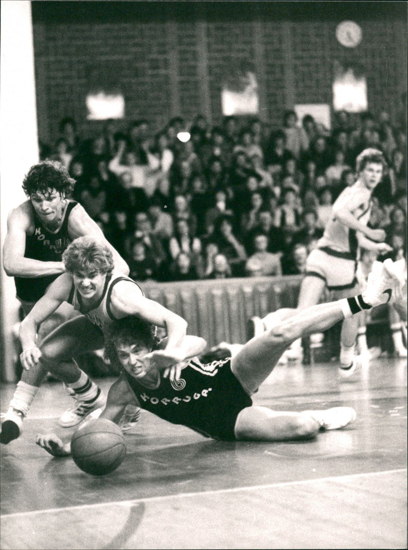 Lars Christian Grundberg, basketball player. - Vintage Photograph