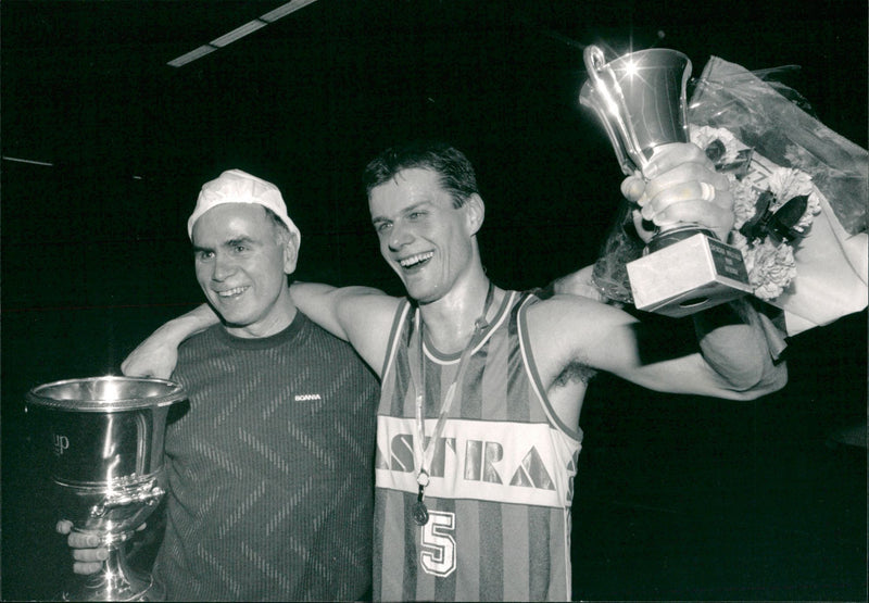 Peter Mellström, basketball player. - Vintage Photograph