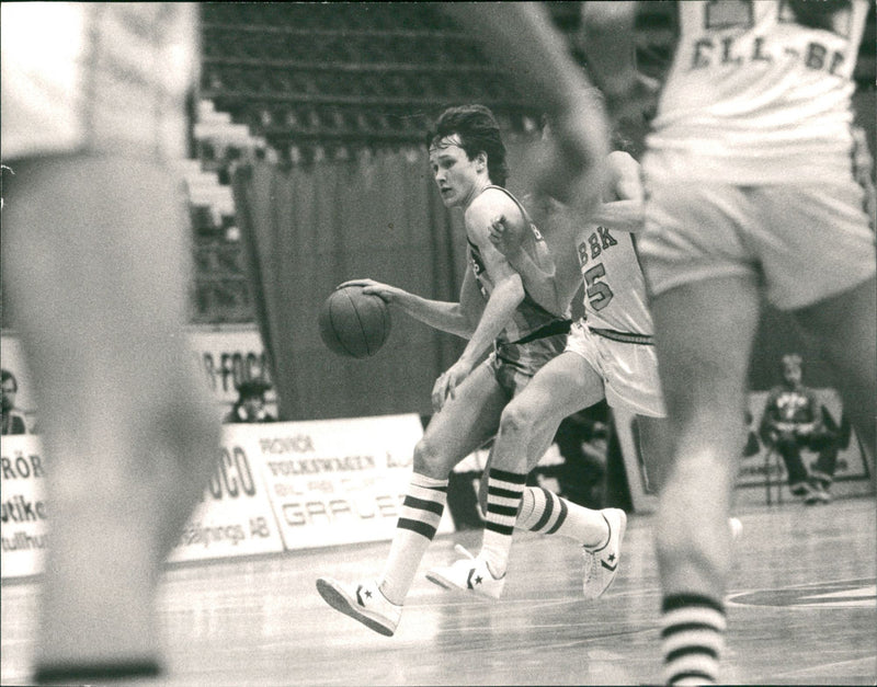 Peter Gunterberg, swedish basketball player. - Vintage Photograph