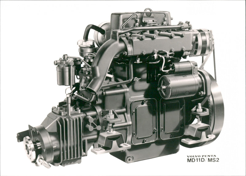 Volvo Penta AB, MD11D MS2. - Vintage Photograph