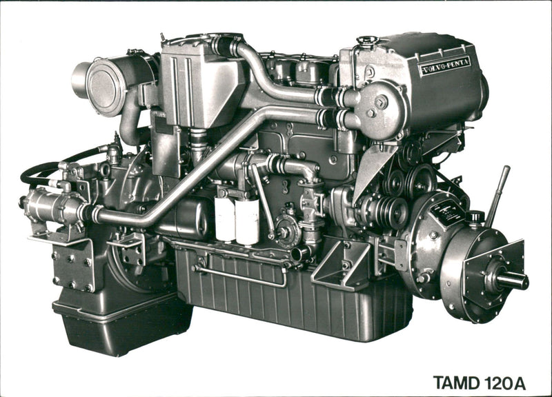 Volvo Penta AB, TAMD 120A. - Vintage Photograph