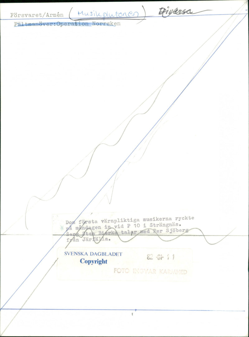 Army: Music Platoon - Vintage Photograph