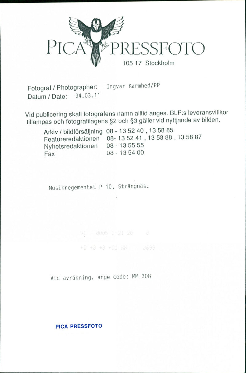 Army: Music Platoon - Vintage Photograph