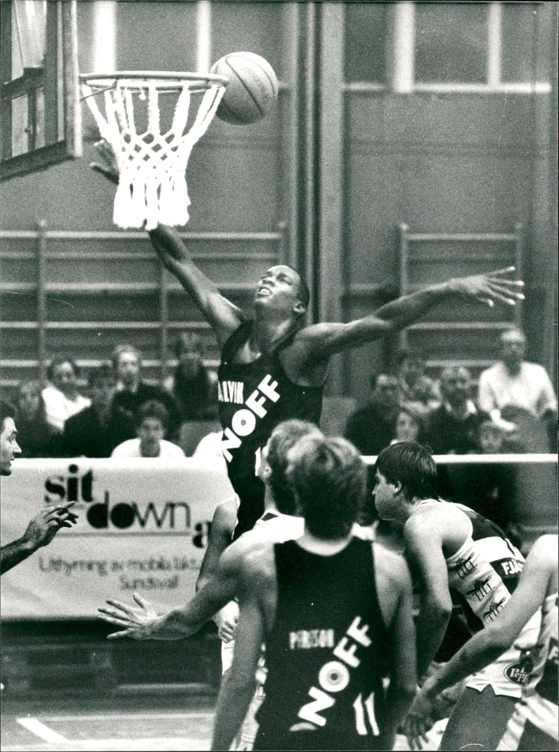 Alvik Basketball, Andre Spencer. - Vintage Photograph