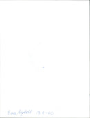 Eva Rydell. - Vintage Photograph