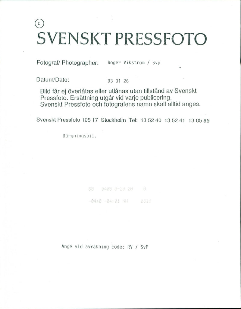 Bargaining and Towing, tow truck. - Vintage Photograph