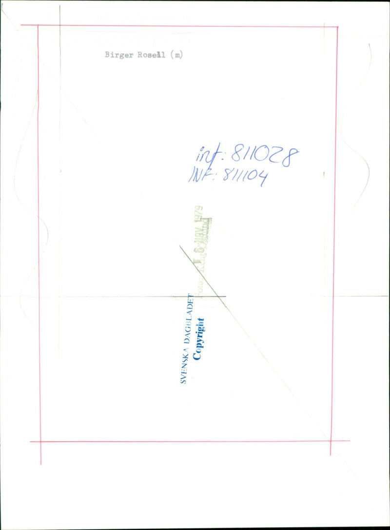 Birger Rosell, swedish politician. - Vintage Photograph