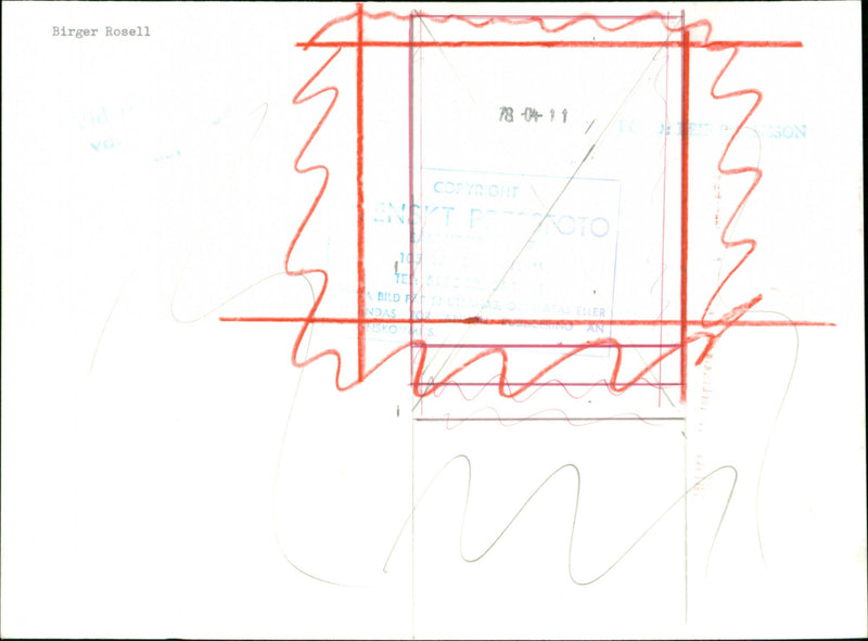 Birger Rosell, swedish politician. - Vintage Photograph