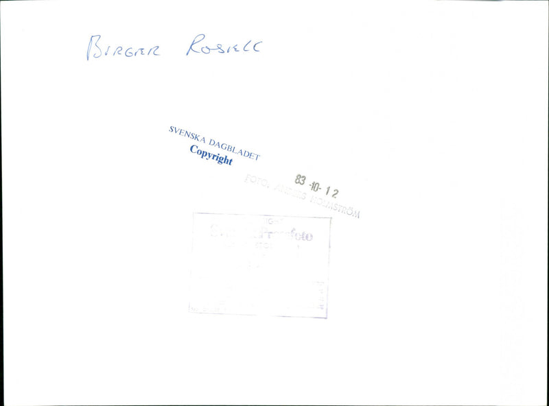 Birger Rosell, swedish politician. - Vintage Photograph