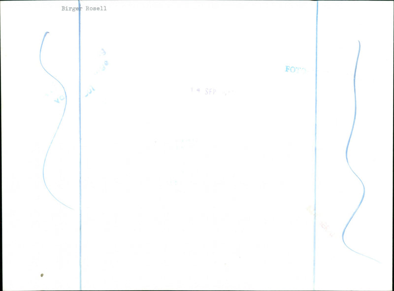 Birger Rosell, swedish politician. - Vintage Photograph