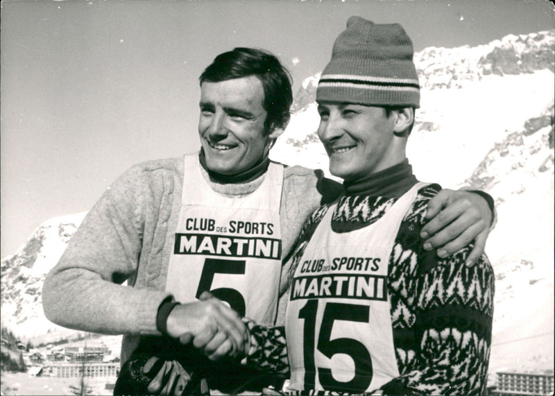 Bengt-Erik Grahn and Jean-Claude Killy - Vintage Photograph