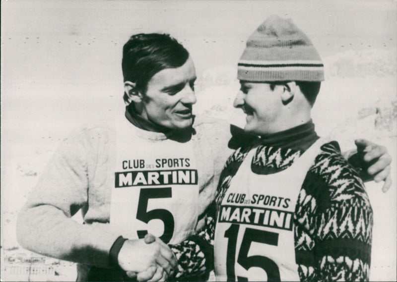 Bengt-Erik Grahn and Jean-Claude Killy - Vintage Photograph