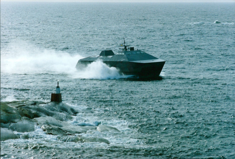 The new marine warship Smyge - Vintage Photograph