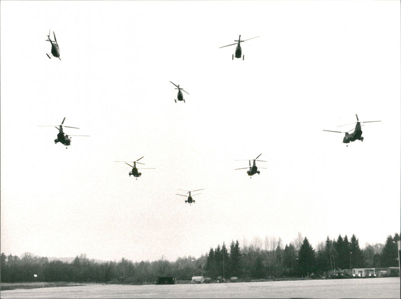 Marine: Helicopter - Vintage Photograph