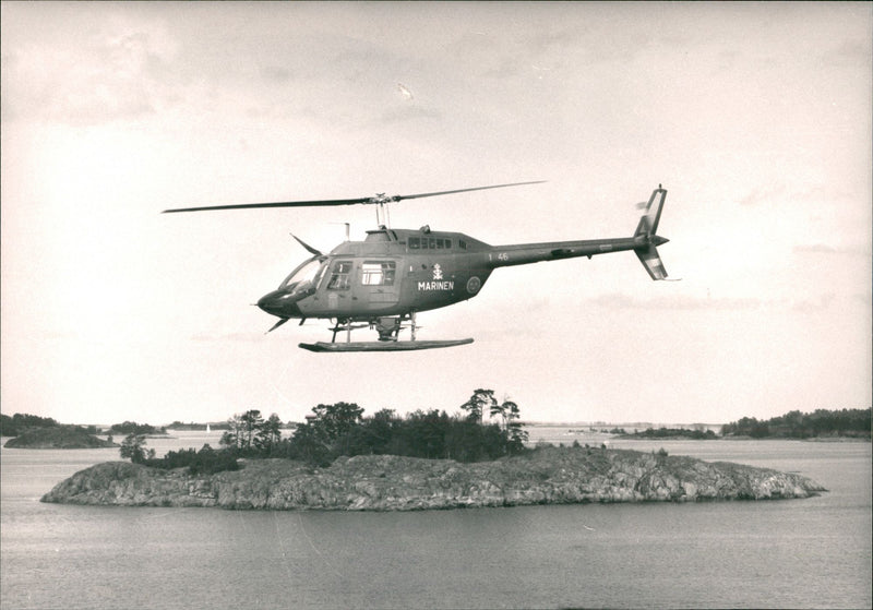 Marine: Helicopter - Vintage Photograph