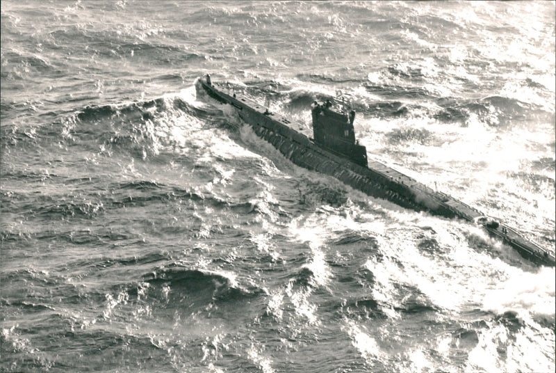 Soviet submarines - Vintage Photograph