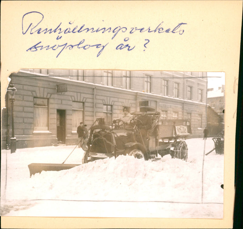 Snowmobile. - Vintage Photograph