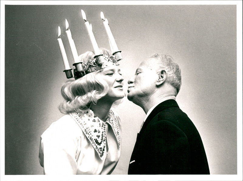 Mikhail Sholokhov and Lucia - Vintage Photograph