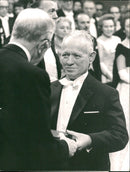 Mikhail Sholokhov and King Gustav Adolf - Vintage Photograph