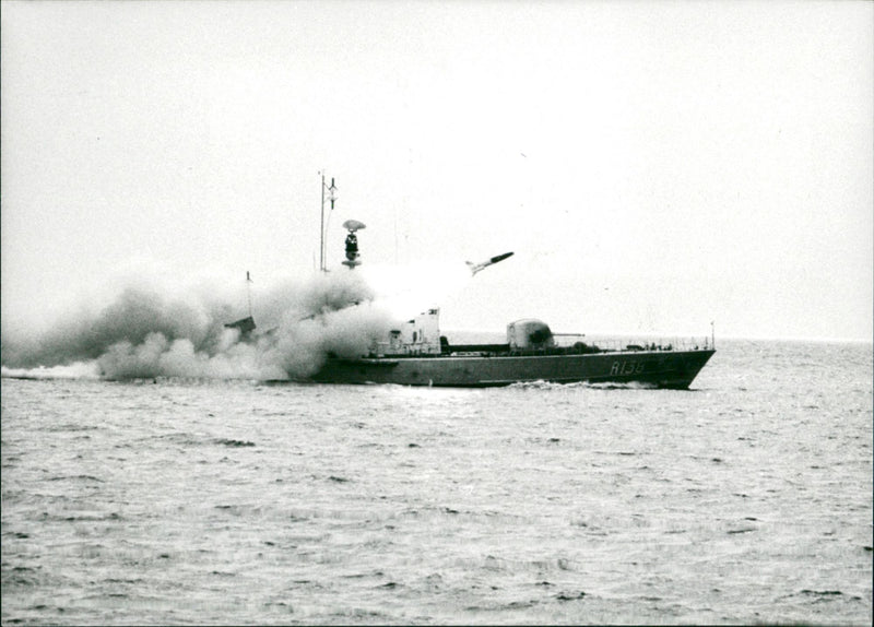 Defense Navy, Patrol boats. - Vintage Photograph