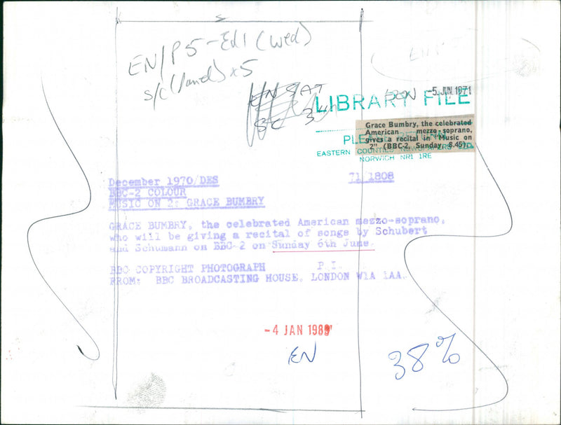 1970 WERNER SCHURING AMERICAN MUSIC - Vintage Photograph