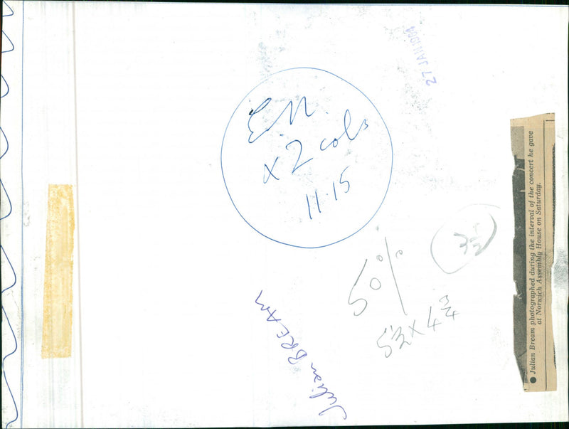 1904 CONCERT PETER - Vintage Photograph