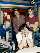 Blur during BBC radio's live show - Vintage Photograph