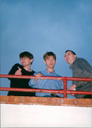 Blur view their fans from the Ocean Room rooftop - Vintage Photograph