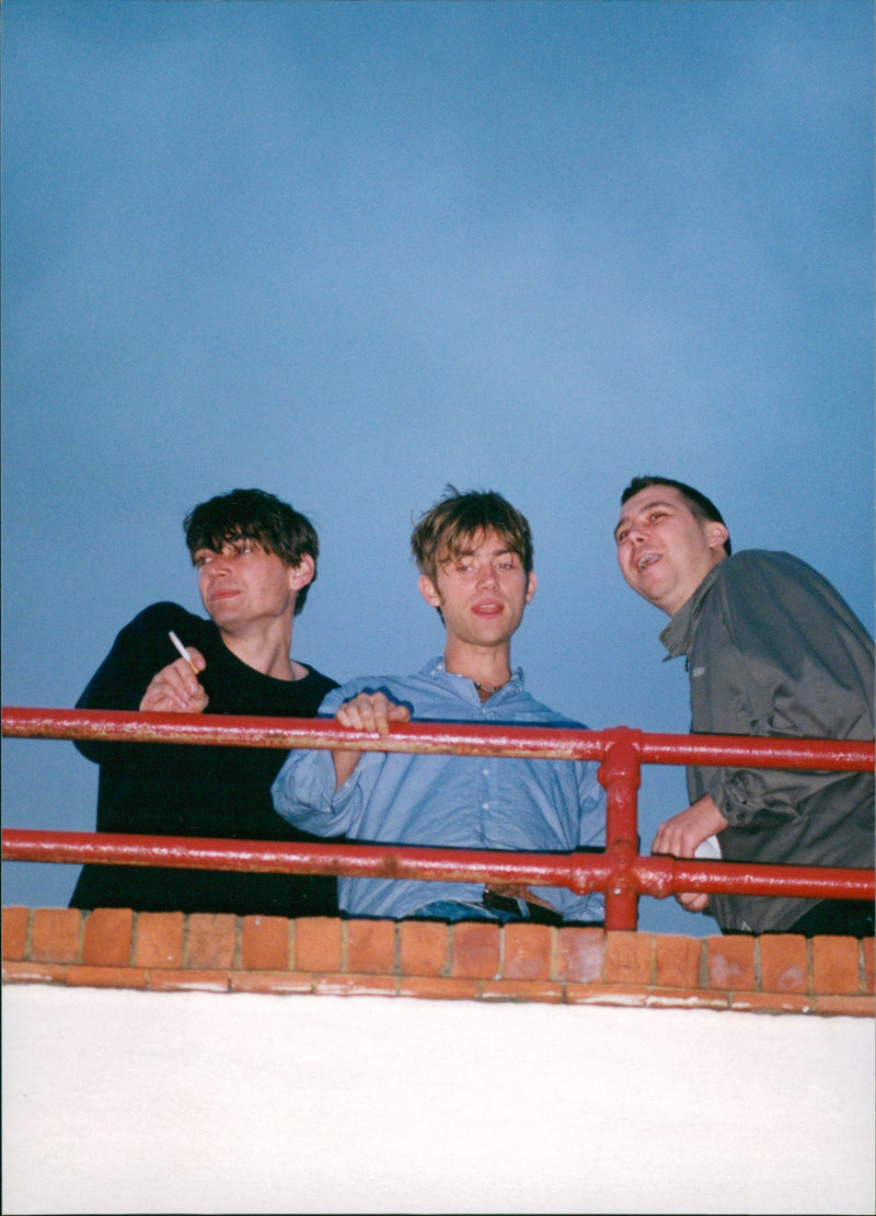 Blur view their fans from the Ocean Room rooftop - Vintage Photograph
